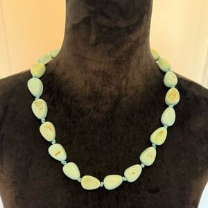 Unique Teal Beaded Necklace